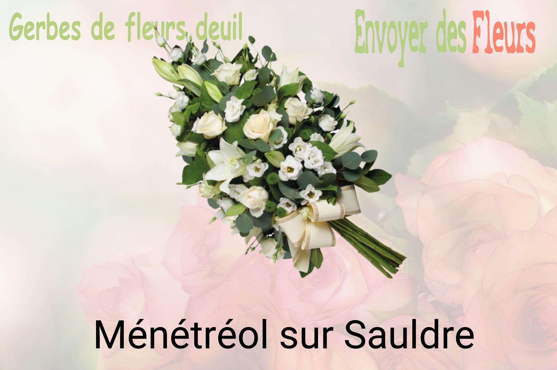 Gerbe de fleurs de deuil livrée à Ménétréol-sur-Sauldre